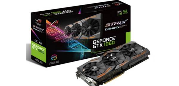 Asus ROG GeForce GTX 1060 Gaming OC GDDR5 Video graphic card cheap - Price of $201.64