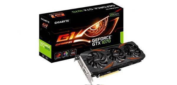 Gigabyte GeForce GTX 1070 G1 Gaming 8GB GDDR5