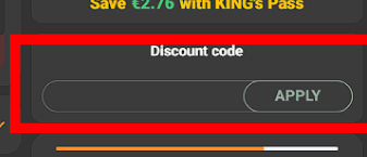 Enter the discount code