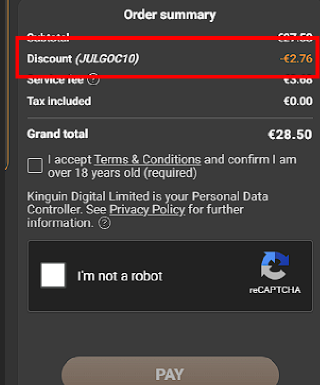 Check that the discount has been applied